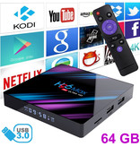 Stuff Certified® H96 Max 4K TV Box Mediaspeler Android Kodi - 4GB RAM - 64GB Opslagruimte