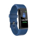 Stuff Certified® Originele ID115 Plus Smartband Fitness Sport Activity Tracker Smartwatch Smartphone Horloge iOS Android iPhone Samsung Huawei Blauw