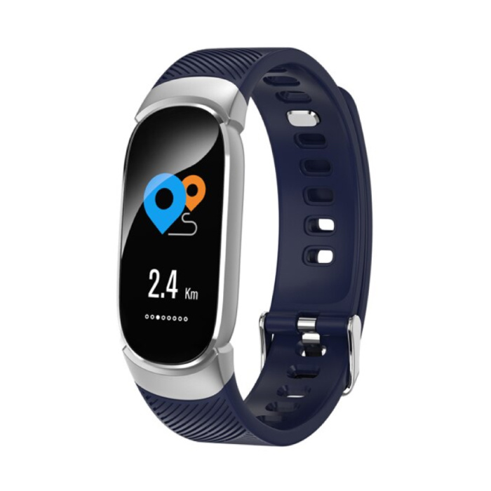 Mode Sport Smartwatch Fitness Sport Activité Tracker Montre Smartphone iOS Android iPhone Samsung Huawei Bleu