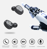 CBAOOO F3 Ohrhörer TWS Wireless Smart Touch Control Ohrhörer Bluetooth 5.0 In-Ear Wireless Buds Kopfhörer Kopfhörer 3000mAh Powerbank Weiß