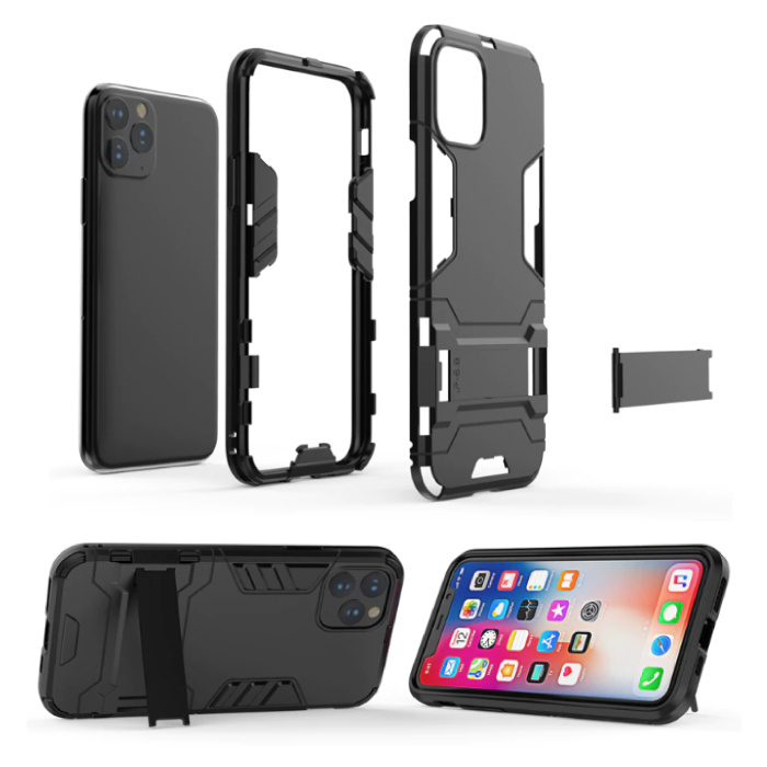 HATOLY iPhone 6S Plus - Carcasa Robotic Armor Carcasa Cas TPU Carcasa Blanca + Pata de cabra