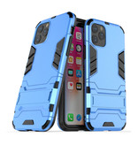 HATOLY iPhone 11 - Custodia protettiva per armatura robotica Custodia in TPU blu + cavalletto