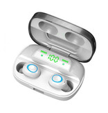 Beesclover S11 TWS Bezprzewodowe słuchawki Smart Touch Control Słuchawki douszne Bluetooth 5.0 Bezprzewodowe słuchawki Słuchawki douszne 3500 mAh Powerbank Słuchawki białe