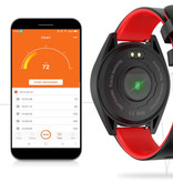 Lige Sports Smartwatch Fitness Sport Activity Tracker Smartphone Watch iOS Android iPhone Samsung Huawei Red
