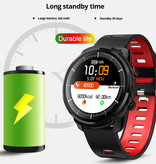 Senbono S10 Smartwatch Fitness Sport Activity Tracker Smartphone Horloge iOS Android iPhone Samsung Huawei Bruin Leer