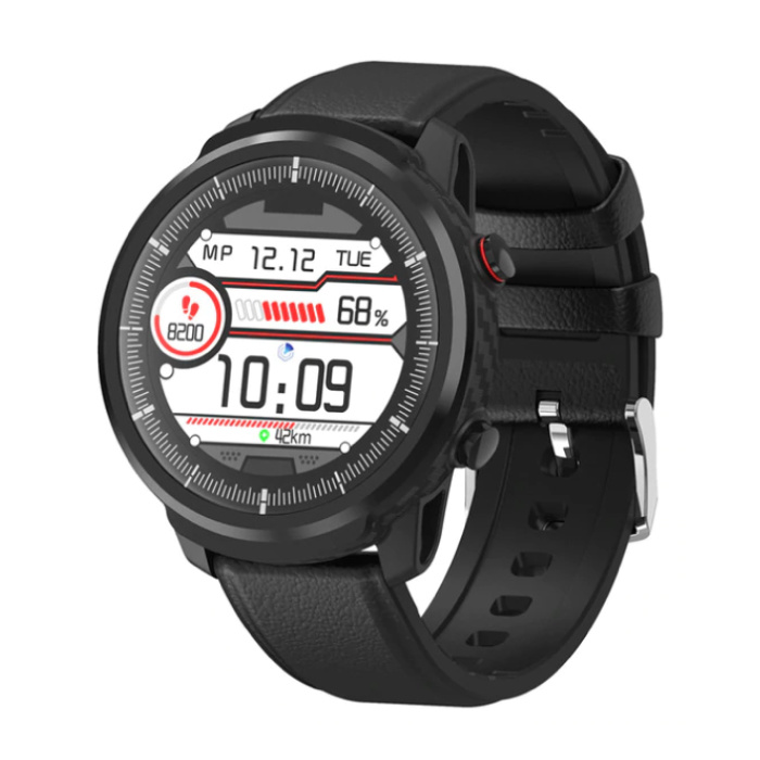 S10 Smartwatch Fitness Sport Activity Tracker Montre Smartphone iOS Android iPhone Samsung Huawei Noir Cuir