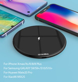 Coolreall 15W Qi Universal Wireless Ladegerät Wireless Charging Pad Weiß