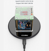 Coolreall 15W Qi Universal Wireless Ladegerät Wireless Charging Pad Schwarz