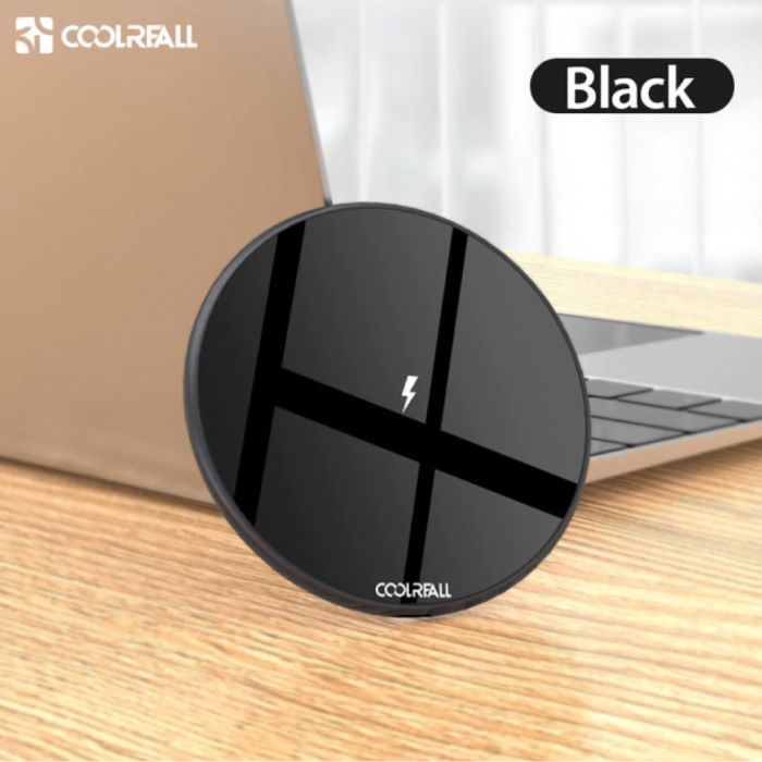 Cargador Inalámbrico Qi Carga Rápida 15w Universal Celular Color Negro