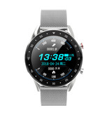 Lemfo Sports Smartwatch Fitness Sport Activity Tracker Smartphone Horloge iOS Android iPhone Samsung Huawei Zilver Metaal