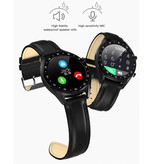 Lemfo Sports Smartwatch Fitness Sport Activity Tracker Smartphone Horloge iOS Android iPhone Samsung Huawei Bruin Leer