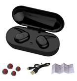 Stuff Certified® DT-1 TWS Wireless Smart Touch Control Ohrhörer Bluetooth 5.0 In-Ear Wireless Buds Ohrhörer Ohrhörer 300mAh Kopfhörer Schwarz