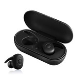 Stuff Certified® DT-1 TWS Auriculares inalámbricos con control táctil inteligente Bluetooth 5.0 Auriculares inalámbricos en la oreja Auriculares Auriculares de 300 mAh Negro