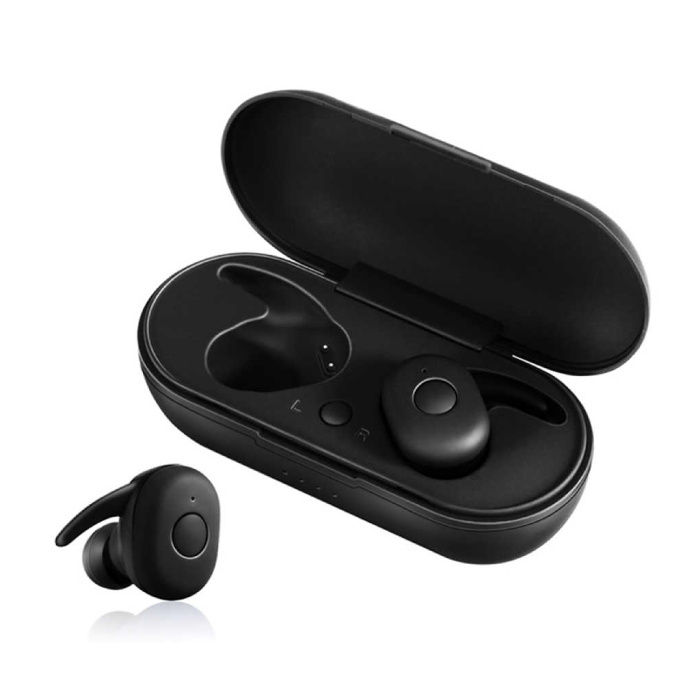 DT-1 TWS Draadloze Smart Touch Control Oortjes Bluetooth 5.0 Ear Wireless Buds Earphones Earbuds 300mAh Oortelefoon Zwart