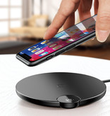 Baseus Caricabatterie wireless universale Qi da 10 W con display LED, base di ricarica wireless nera