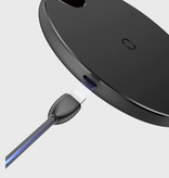 Baseus Qi Universal Wireless Charger 10-W-LED-Display Wireless Charging Pad Blau