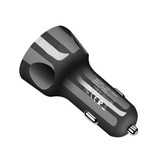 AIXXCO Qualcomm Quick Charge 3.0 Triple Port Car Charger / Carcharger - Black