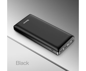 Caricabatteria esterno per batteria di emergenza Powerbank da 30.000 mAh  nero