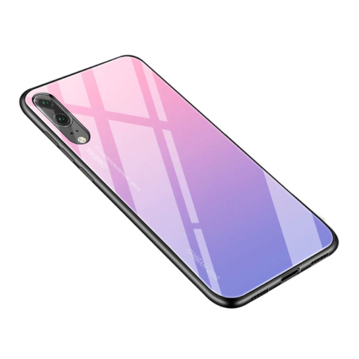 Stuff Certified® Huawei P20 - Gradient Armor Case Cover Cas TPU Case Pink