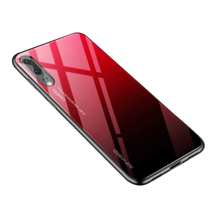 Huawei P20 - Carcasa Gradient Armor Carcasa Cas TPU Carcasa Roja