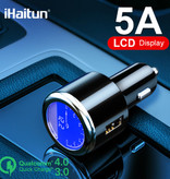 iHaitun Caricabatteria da auto / caricabatteria da auto Qualcomm Quick Charge 3.0 - nero