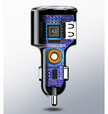 iHaitun Ładowarka samochodowa / ładowarka Qualcomm Quick Charge 3.0 - czarna