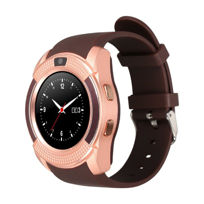 Originele V8 Smartwatch HD Smartphone Fitness Sport Activity Tracker Horloge OLED iOS Android iPhone Samsung Huawei Bruin