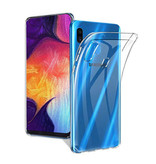 Stuff Certified® Samsung Galaxy A40 Transparentes TPU-Gehäuse + Displayschutzfolie aus gehärtetem Glas