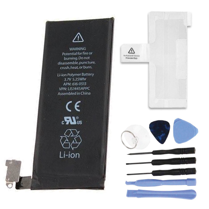 Kit di riparazione della batteria per iPhone 4 (+ strumenti e adesivo adesivo) - Qualità AAA +