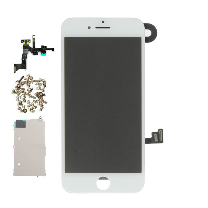 iPhone 8 Wstępnie zmontowany ekran (ekran dotykowy + LCD + części) Jakość AAA + - biały