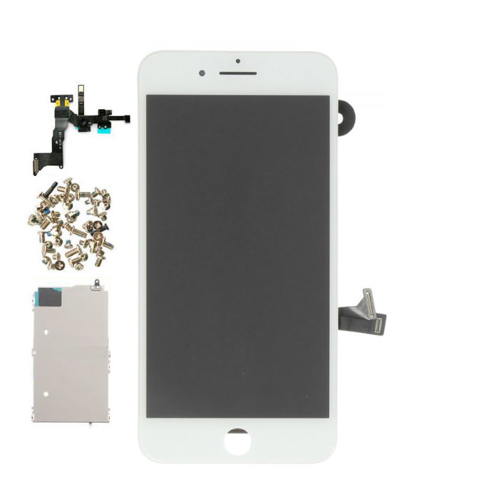 iPhone 8 Plus Wstępnie zmontowany ekran (ekran dotykowy + LCD + części) Jakość A + - biały