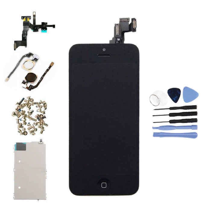 Pantalla preensamblada del iPhone 5C (pantalla táctil + LCD + piezas) Calidad AAA + - Negro + Herramientas