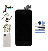 Stuff Certified® Pantalla premontada para iPhone 5 (pantalla táctil + LCD + piezas) Calidad AAA + - Negro + Herramientas