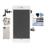 Stuff Certified® Écran pré-assemblé pour iPhone 8 Plus (écran tactile + LCD + pièces) A + Qualité - Blanc + Outils