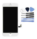 Stuff Certified® Ekran iPhone 7 (ekran dotykowy + LCD + części) AAA + jakość - biały + narzędzia