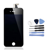 Stuff Certified® iPhone 4S Bildschirm (Touchscreen + LCD + Teile) AAA + Qualität - Schwarz + Werkzeuge