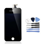 Stuff Certified® iPhone 4 Bildschirm (Touchscreen + LCD + Teile) AAA + Qualität - Schwarz + Werkzeuge