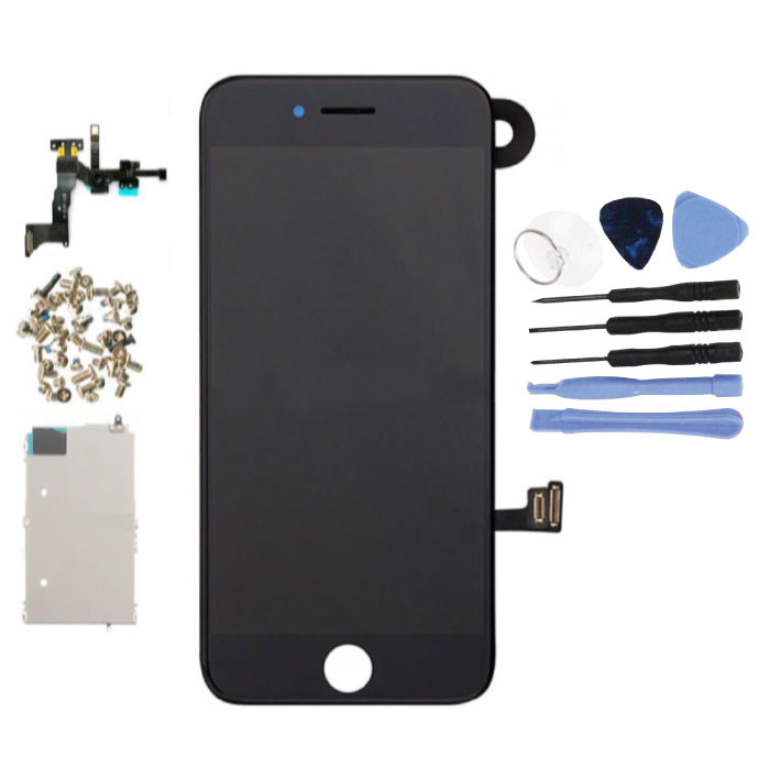 Écran pré-assemblé pour iPhone 7 Plus (écran tactile + LCD + pièces) AA + Qualité - Noir + Outils