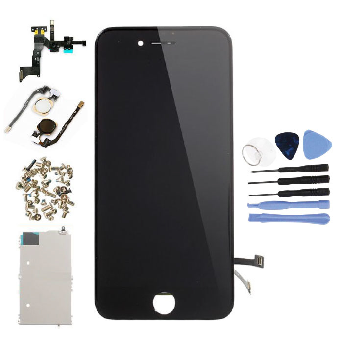 Écran pré-assemblé pour iPhone 7 (écran tactile + LCD + pièces) AA + Qualité - Noir + Outils