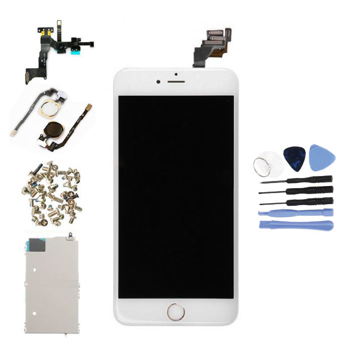 iPhone 6S Plus Voorgemonteerd Scherm (Touchscreen + LCD + Onderdelen) AA+ Kwaliteit - Wit + Gereedschap