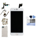 Stuff Certified® Wstępnie zmontowany wyświetlacz iPhone 6S 4,7 cala (ekran dotykowy + LCD + części) AA + Jakość - biały + narzędzia