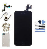 Stuff Certified® Pantalla preensamblada del iPhone 5S (pantalla táctil + LCD + piezas) Calidad AA + - Negro + Herramientas