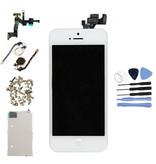 Stuff Certified® Écran pré-assemblé pour iPhone 5 (écran tactile + LCD + pièces) AA + Qualité - Blanc + Outils