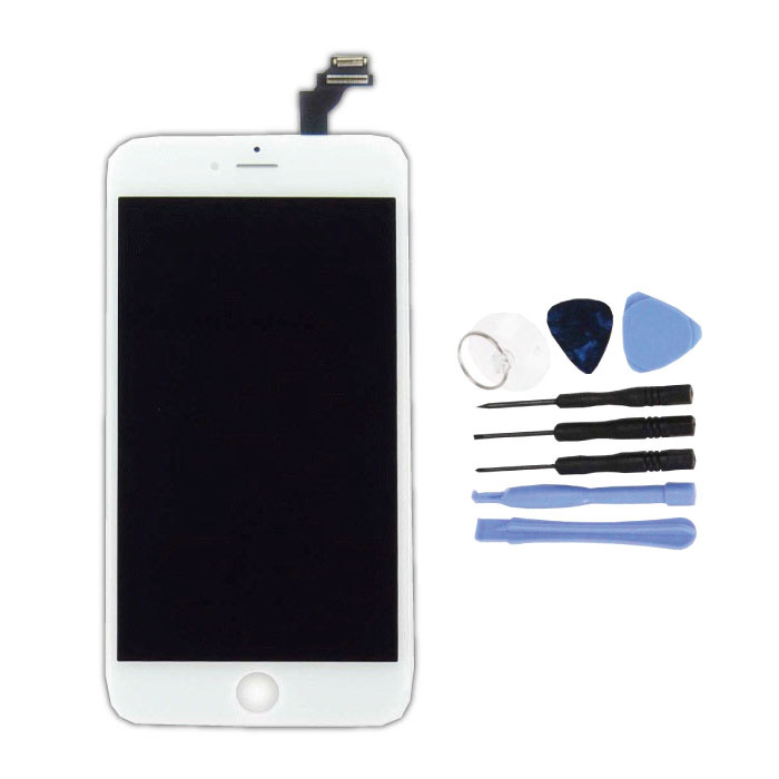 Stuff Certified® Ekran iPhone 6S Plus (ekran dotykowy + LCD + części) AA + Jakość - biały + narzędzia
