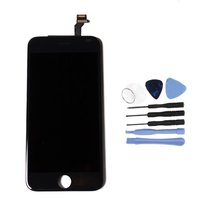 iPhone 6 4.7 "Screen (Touchscreen + LCD + Parts) AA + Quality - Black + Tools