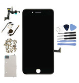 Stuff Certified® Pantalla preensamblada del iPhone 7 Plus (pantalla táctil + LCD + piezas) Calidad A + - Negro + Herramientas