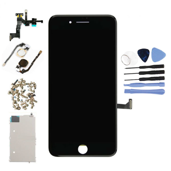 Écran pré-assemblé pour iPhone 7 Plus (écran tactile + LCD + pièces) A + Qualité - Noir + Outils