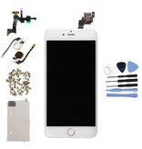Stuff Certified® iPhone 6S Plus Pre-assembled Screen (Touchscreen + LCD + Parts) A + Quality - White + Tools