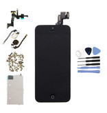 Stuff Certified® Pantalla preensamblada del iPhone 5C (pantalla táctil + LCD + piezas) Calidad A + - Negro + Herramientas