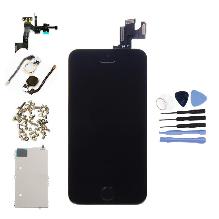 Schermo preassemblato per iPhone 5S (touchscreen + LCD + parti) A + Qualità - Nero + Strumenti